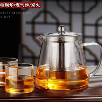 法耐(FANAI)玻璃泡茶壶家用花茶水壶加厚单壶过滤煮茶壶器茶具套装