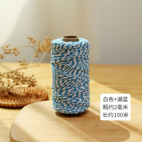 法耐(FANAI)裹粽子绳扎包粽子的粽线捆棉绳棉线绳子棉绑线绳棉绳材料_长筒浅蓝白长约100米