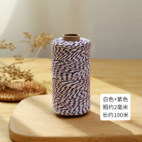 法耐(FANAI)裹粽子绳扎包粽子的粽线捆棉绳棉线绳子棉绑线绳棉绳材料_长筒紫白色长约100米