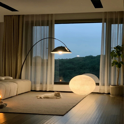 古达北欧落地灯现代简约轻奢客厅钓鱼灯卧室创意设计师沙发旁立式台灯