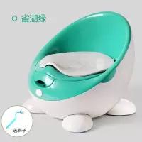 婴儿童坐便器女孩宝宝小马桶幼儿小孩座智扣厕所尿桶男孩便盆尿盆 雀湖绿 硬垫款(送清洁刷)