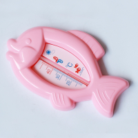 婴儿水温计测水温表家用室温宝宝洗澡温度计儿童显示两用 小鱼粉水温计