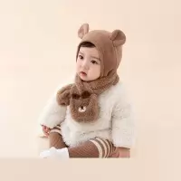 儿童保暖围巾智扣冬装婴幼儿可爱动物造型围脖洋气宝宝套脖