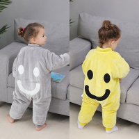 宝宝男童女童智扣秋冬季加绒加厚分腿式睡袋婴儿童防踢被