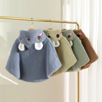 婴儿外出披风斗篷智扣加厚防风秋冬季儿童宝宝春秋装小披肩男童女外套