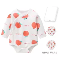 新生儿包屁衣春秋季衣服智扣打底三角哈衣0一3春装睡衣初生婴儿和尚服