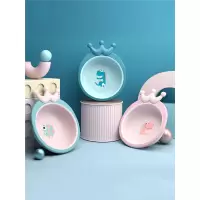 婴儿洗脸盆新生儿宝宝脸盆pp折叠智扣小婴儿盆儿童洗屁屁盆_粉绿