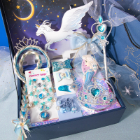 小女孩发饰套装礼盒公主智扣儿童节日生日礼物皇冠发夹组合头饰品