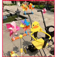 儿童自行车风过家家玩具车宝宝滑板车飘带童车户外旋转智扣单车彩带过家家装饰玩具配件