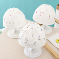 婴儿帽子智扣夏季薄款0-3-6个月囟门新生儿男女宝宝空顶无骨胎帽