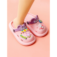 女童洞洞鞋智扣夏季小孩室内可爱公主拖鞋宝宝家用防滑洗澡儿童凉拖男
