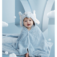 婴儿浴巾儿童浴袍智扣新生宝宝毛巾被初生盖毯速干超柔吸水