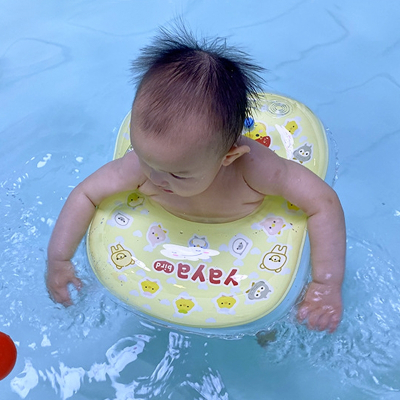 婴儿游泳圈宝宝腋下加厚防翻充气小孩救生浮圈智扣幼儿童双层U形腰圈