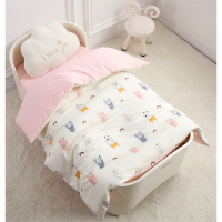 婴儿被子秋冬智扣新生儿童宝宝小棉被幼儿园冬季加厚盖被四季通用