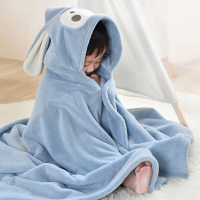 儿童浴巾专用大童宝宝带帽斗篷连帽浴袍智扣吸水洗澡加厚春秋