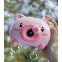 网红吹泡泡机智扣抖音手持加特林少女心ins小猪照相机枪儿童玩具电动