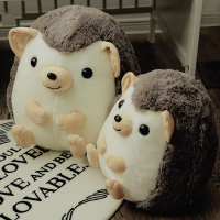 坐姿可爱圆滚滚刺猬球毛绒玩偶智扣大号刺猬公仔抱枕娃娃