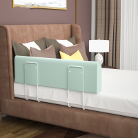 床围栏婴儿防摔智扣儿童床上防护栏宝宝床边用床挡单边防掉床_豆沙绿1.5米随意弯曲造型百变新增加高大款_1