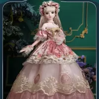 80厘米妍妍梓芭比娃娃套装智扣新款女孩公主超大号圣诞节联名玩具