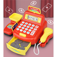 儿童超市收银机收银台玩具智扣女孩仿真过家家收钱厨房套装女童4-6岁