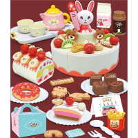 女孩玩具儿童生日蛋糕智扣宝宝仿真水果蔬菜快乐切切看厨房过家家套装