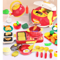 儿童过家家厨房玩具电饭锅套装智扣煮饭做饭仿真厨具生日礼物3男女孩6