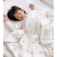 豆豆毯婴儿毯子宝宝安抚毛毯智扣新生纱布被子儿童盖毯豆豆被春秋外出