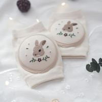 韩国ins宝宝护膝夏季薄款防摔学步智扣婴儿爬行神器网眼透气爬爬护膝_兔子2_0-8岁