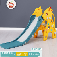 多功能折叠收纳小型滑滑梯儿童智扣室内上下滑梯宝宝滑滑梯家用玩具_升级特惠版黄色