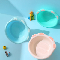 洗脸盆初生新生婴儿幼儿小宝宝智扣女童儿童女孩屁屁盆pp塑料加厚_三件装小象绿粉色浅蓝色