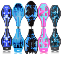 智扣滑板车初学者6-8-12岁以上两二轮划板儿童摇摆活力板蛇形游龙滑板