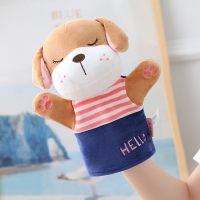 智扣婴儿动物玩具宝宝安抚玩偶小象手偶睡觉哄睡手指手套哄娃睡眠_狗狗