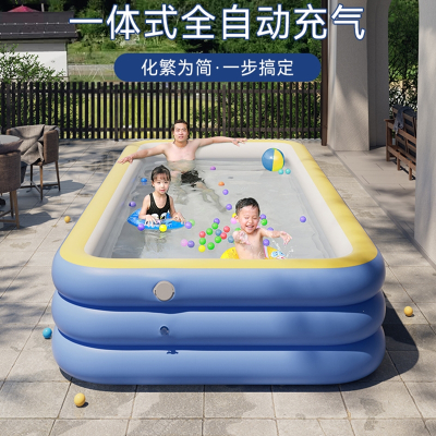 静蝉幽格充气游泳池儿童家用婴儿宝宝游泳桶小孩成人家庭大型户外折叠水池