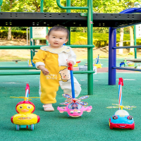 静蝉幽格儿童手推飞机学步推推乐玩具宝宝1岁2推拉着走的男女孩小推车婴儿