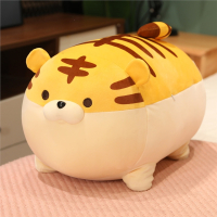 静蝉幽格可爱小老虎公仔生肖虎抱枕趴趴狗毛绒玩具睡觉枕头玩偶七夕礼物女