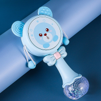 静蝉幽格婴儿玩具0-1岁手摇铃拨浪鼓音乐棒宝宝3-6-9-12个月