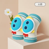 智扣婴儿护膝宝宝爬行夏季薄款护具学步小孩儿童膝盖护垫护套_「火箭」一双装_均码适合0-4岁