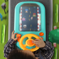 静蝉幽格儿童赛车闯关大冒险游戏机玩具车2一3岁男孩模拟开小汽车益智男童