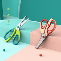 智扣婴儿食物辅食剪刀可剪肉外带研磨工具宝宝专用不锈钢辅食剪_推荐珊瑚红青木绿辅食剪