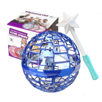 静蝉幽格FlyNovapro回旋飞球飞行陀螺会飞的魔术球悬浮UFO_蓝色回旋飞行球升级版套装