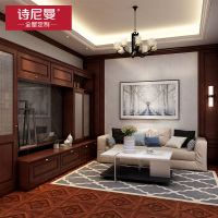 诗尼曼全屋定制电视柜客厅柜卧室整体衣柜衣帽间榻榻米床橱柜定制预付金