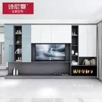 SNIMAY诗尼曼 全屋定制柜门整体衣柜门定做现代电视柜定制