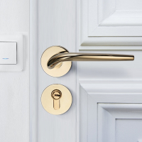 卧室门锁室内北欧阿斯卡利门锁实木门锁现代简约美式金色房门锁
