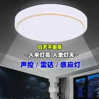 LED雷达人体感应声光控吸顶灯法耐过道楼梯声控走廊阳台卫生间车库灯