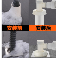 洗衣机下水道排水管地漏专用接头法耐三头通二合一三通两用防臭防溢水 喷嘴/喷头/接头