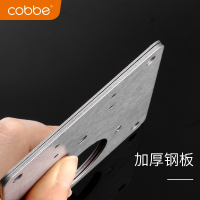 卡贝(Cobbe)柜门修复板不锈钢铰链孔加固安装片加厚衣橱柜门合页固定