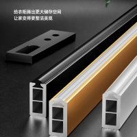 卡贝(Cobbe)加厚衣柜挂衣杆橱柜横杆衣橱挂杆柜子内衣架法兰配件定制防滑