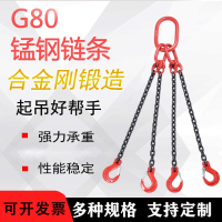 吊具起重链条吊索具吊环吊钩挂钩法耐G80锰钢链条吊索具组合吊链工具