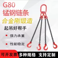 吊具起重链条吊索具吊环吊钩挂钩法耐G80锰钢链条吊索具组合吊链工具