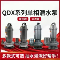 法耐潜水泵220v家用井水农用灌溉抽水泵大流量清水泵4寸污水泵